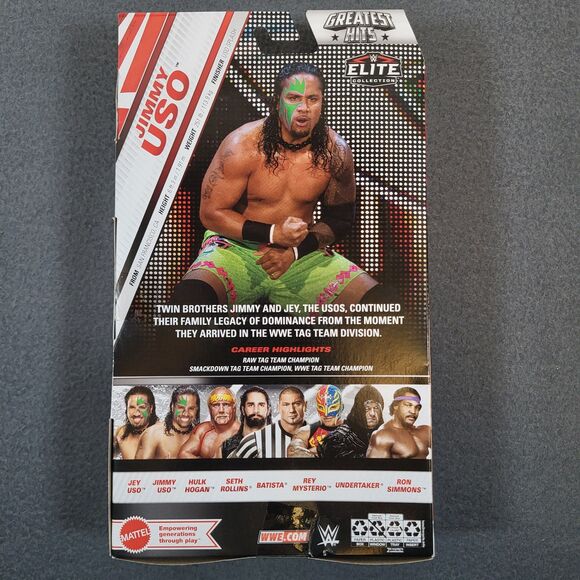 WWE Elite Greatest Hits JIMMY USO 7" Wrestling Action Figure Usos NEW Sealed - Picture 11 of 12